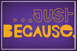 August 27 - Just Because Day
